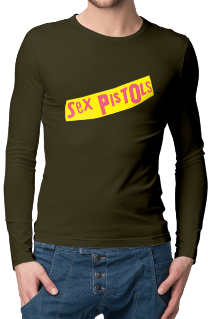 Men's longsleeve with prints Sex Pistols. Group, music, punk, punk revolution, punk rock, rock, sex pistols. 2070702