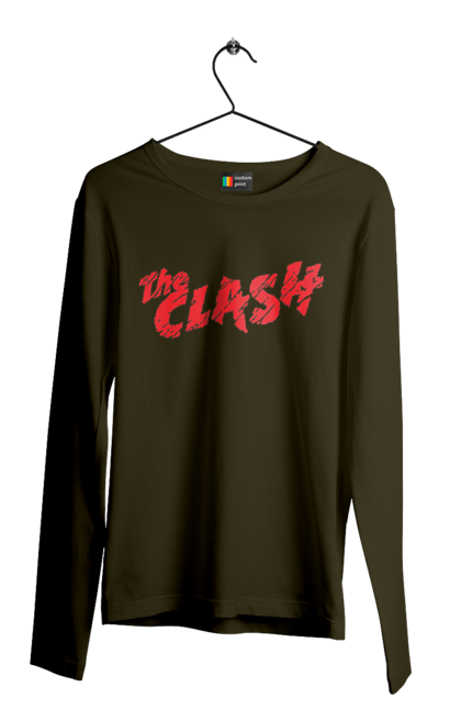 Men's longsleeve with prints The Clash. Clash, dub, group, music, punk, punk rock, reggae, rock, rock`n`roll. 2070702