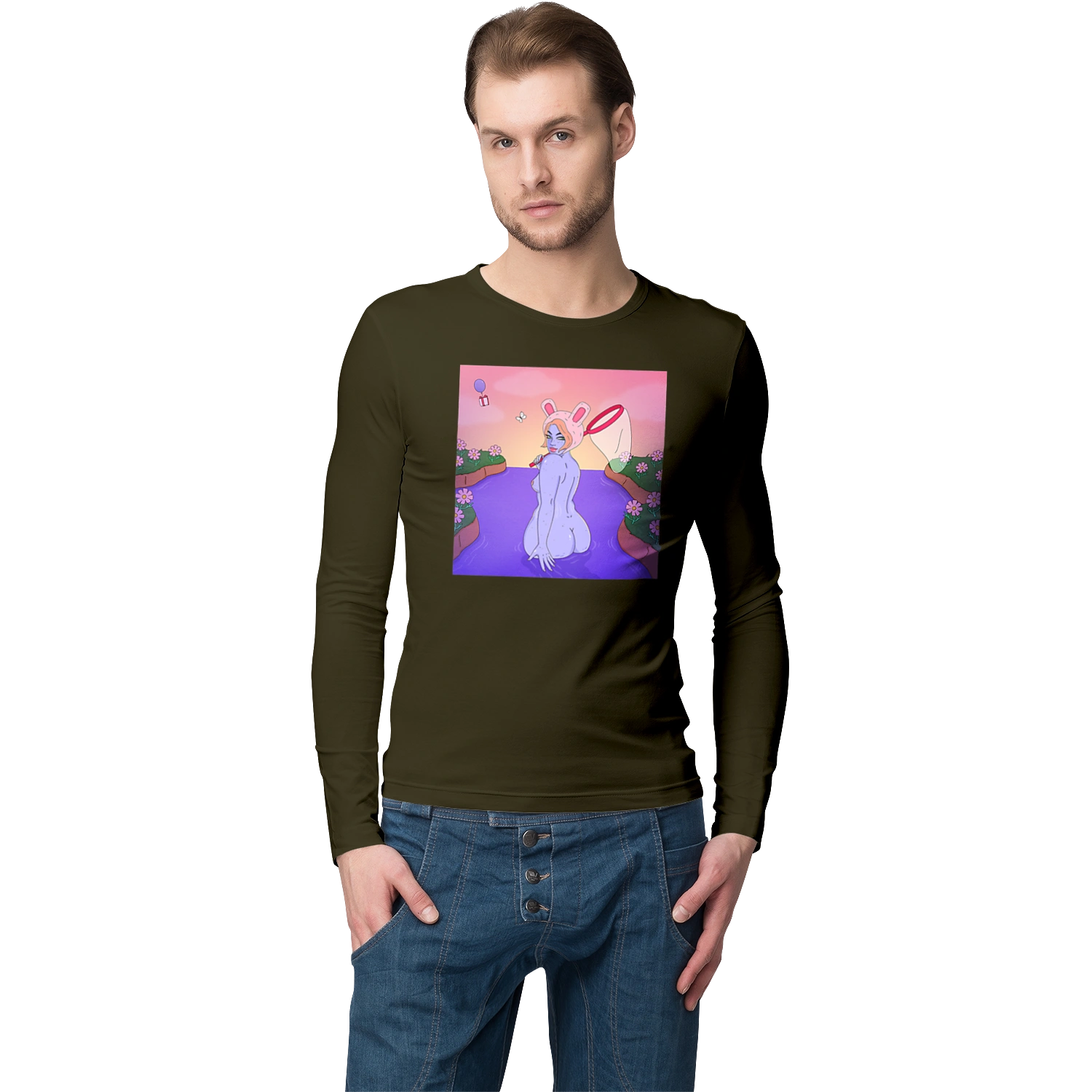 Фіолетова Дівчина На Полюванні