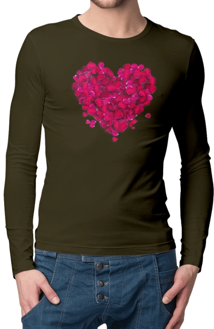 Сердце Из Лепестков Роз