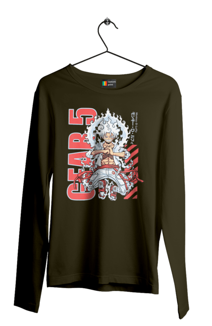 Men's longsleeve with prints One Piece Luffy. Anime, luffy, manga, monkey de luffy, one piece, pirates. 2070702