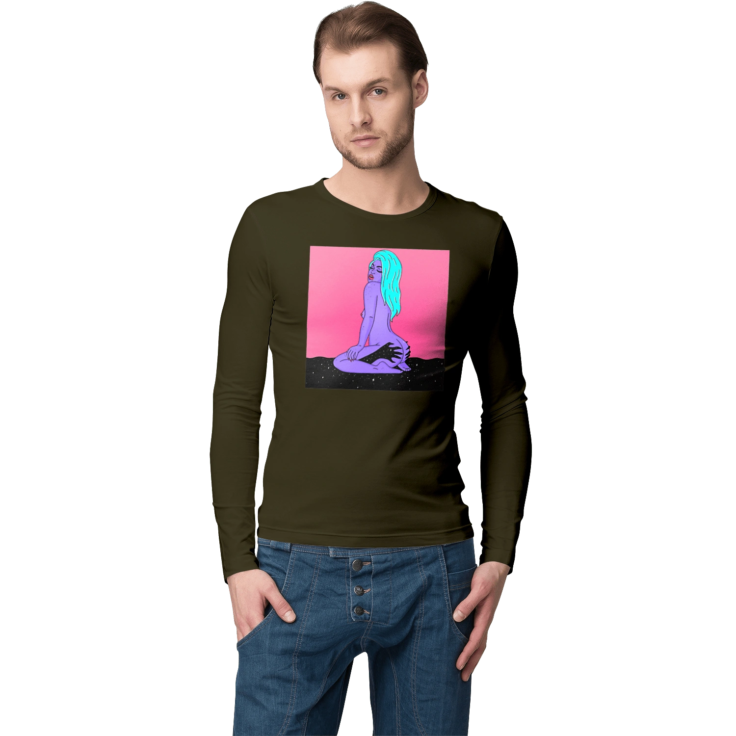 Purple Girl In Hands