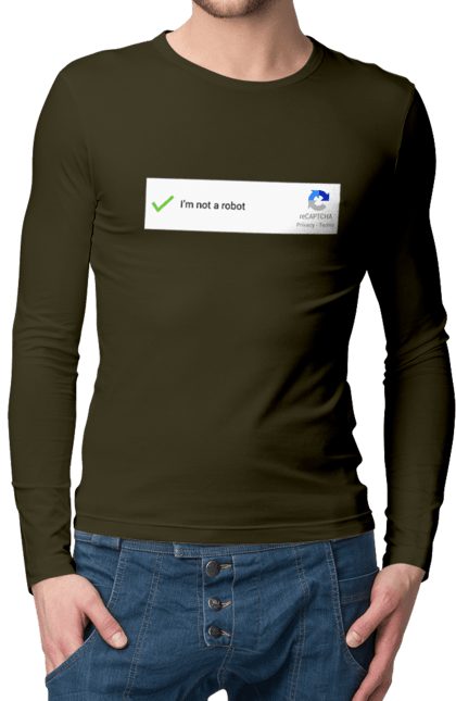 Чоловічий лонгслів з принтом "Я не робот". Angular, c, css, html, it, javascript, jquery, php, python, react, svelt, vue, айтишник, айті, гумор, код, кодувати, прогер, програміст, програмісти, ти ж, ти ж програміст, тиж програміст. 2070702