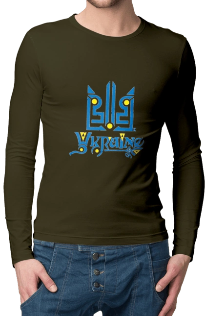 Україна та тризуб темний фон