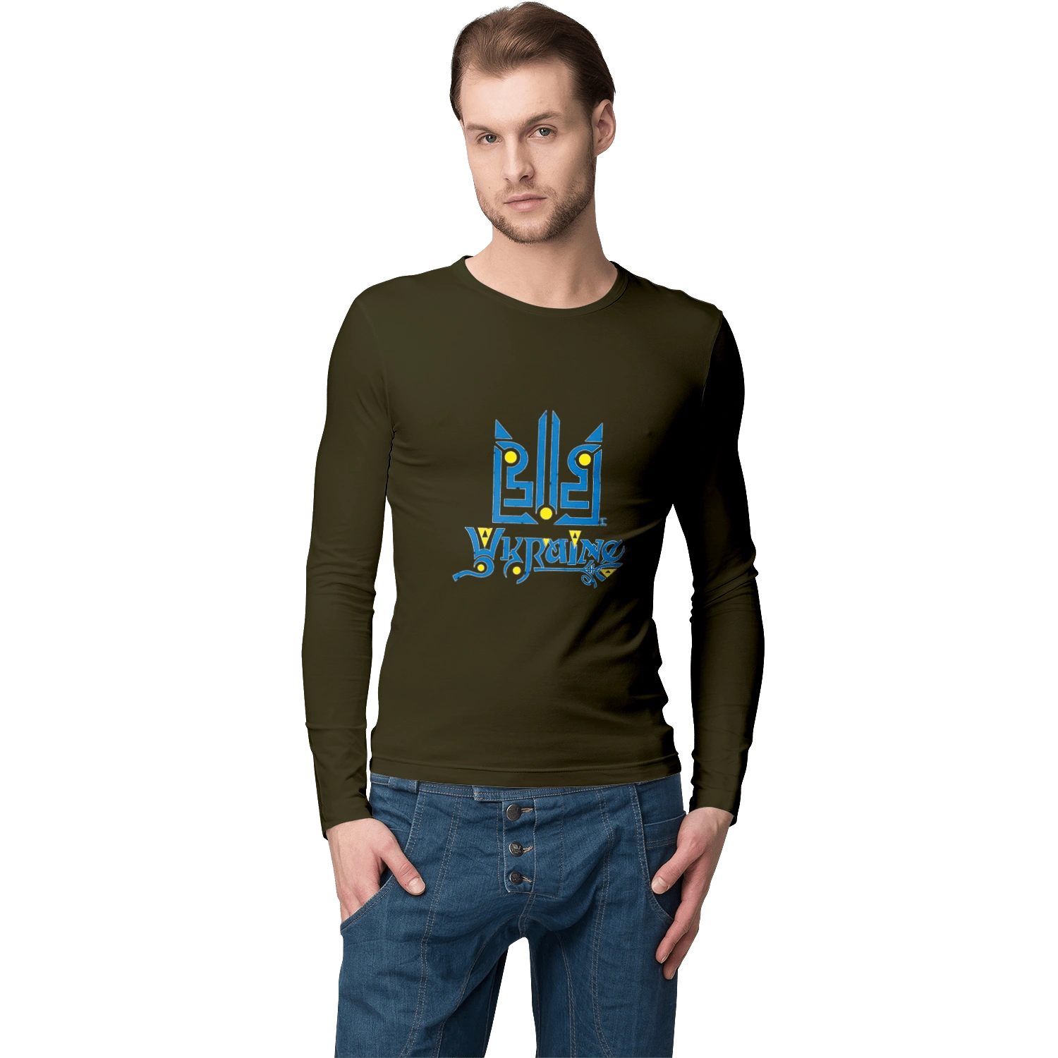 Україна та тризуб темний фон