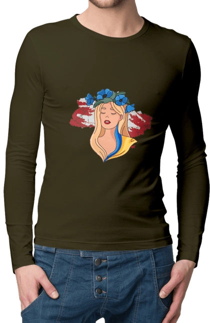 Дівчина на карті України