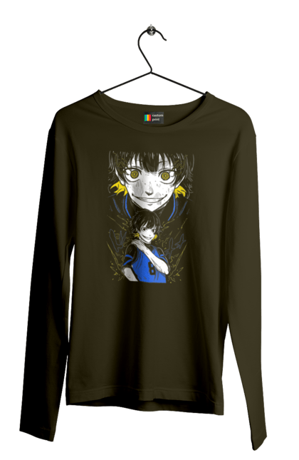 Men's longsleeve with prints Blue Lock Meguru Bachira. Anime, bachira, blue lock, blue prison, football, manga, meguru, meguru bachira, sport. 2070702