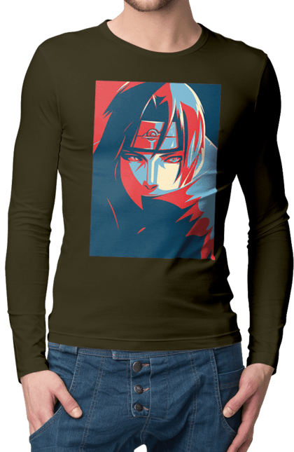 Men's longsleeve with prints Naruto Itachi. Anime, character, itachi, itachi uchiha, manga, naruto, ninja, tv series, uchiha. 2070702