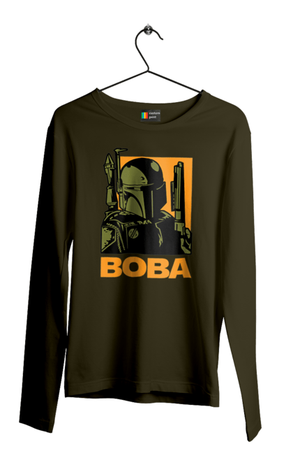 Men's longsleeve with prints Boba. Bob fett, boba fett, clone, head hunter, star wars. 2070702