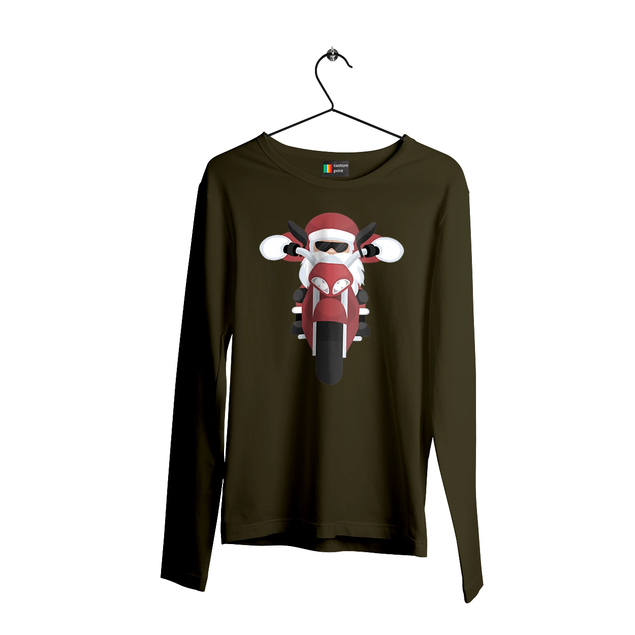 Santa on a motorcycle