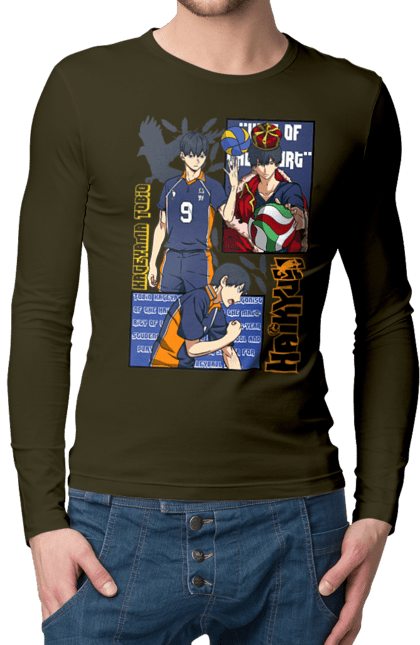 Men's longsleeve with prints Haikyu!! Tobio Kageyama. Anime, haikyu, kageyama, manga, sports anime, tobio kageyama, volleyball. 2070702