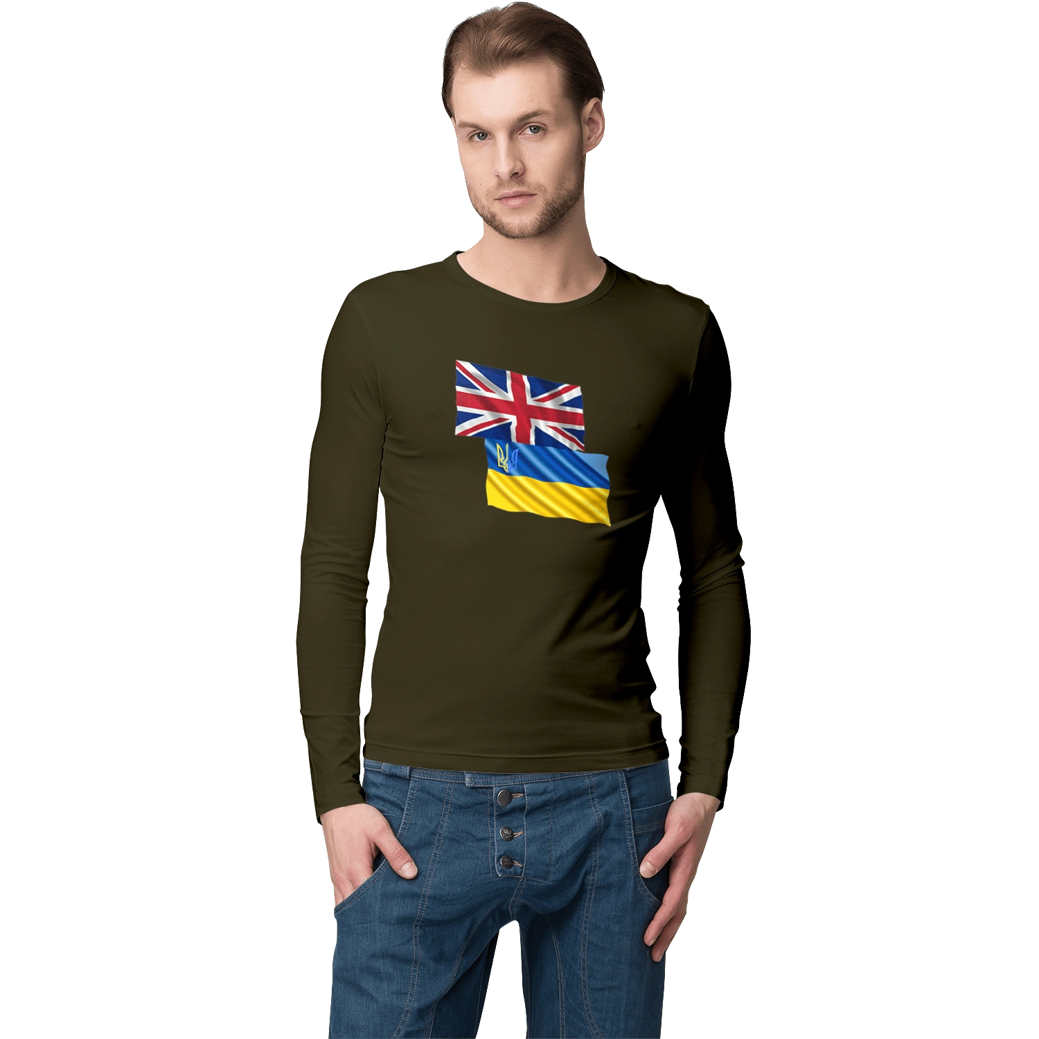 Flag United Kingdom, Flag Ukraine, Support Ukraine