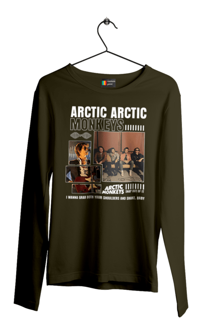 Men's longsleeve with prints Arctic Monkeys. Arctic monkeys, garage rock, group, indie rock, music, post-punk revival, psychedelic rock, rock. 2070702