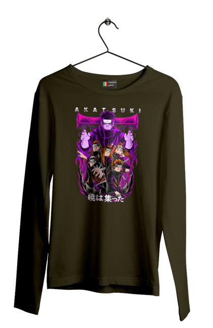 Men's longsleeve with prints Naruto Akatsuki. Akatsuki, anime, character, manga, naruto, ninja, pain, tv series, yahiko. 2070702