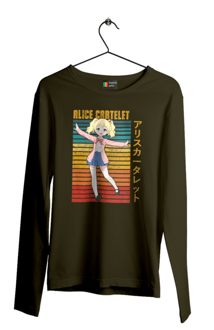 Men's longsleeve with prints Kiniro Mosaic Alice Cartelet. Alice, alice cartelet, anime, gold mosaic, kiniro mosaic, kinmoza, manga. 2070702