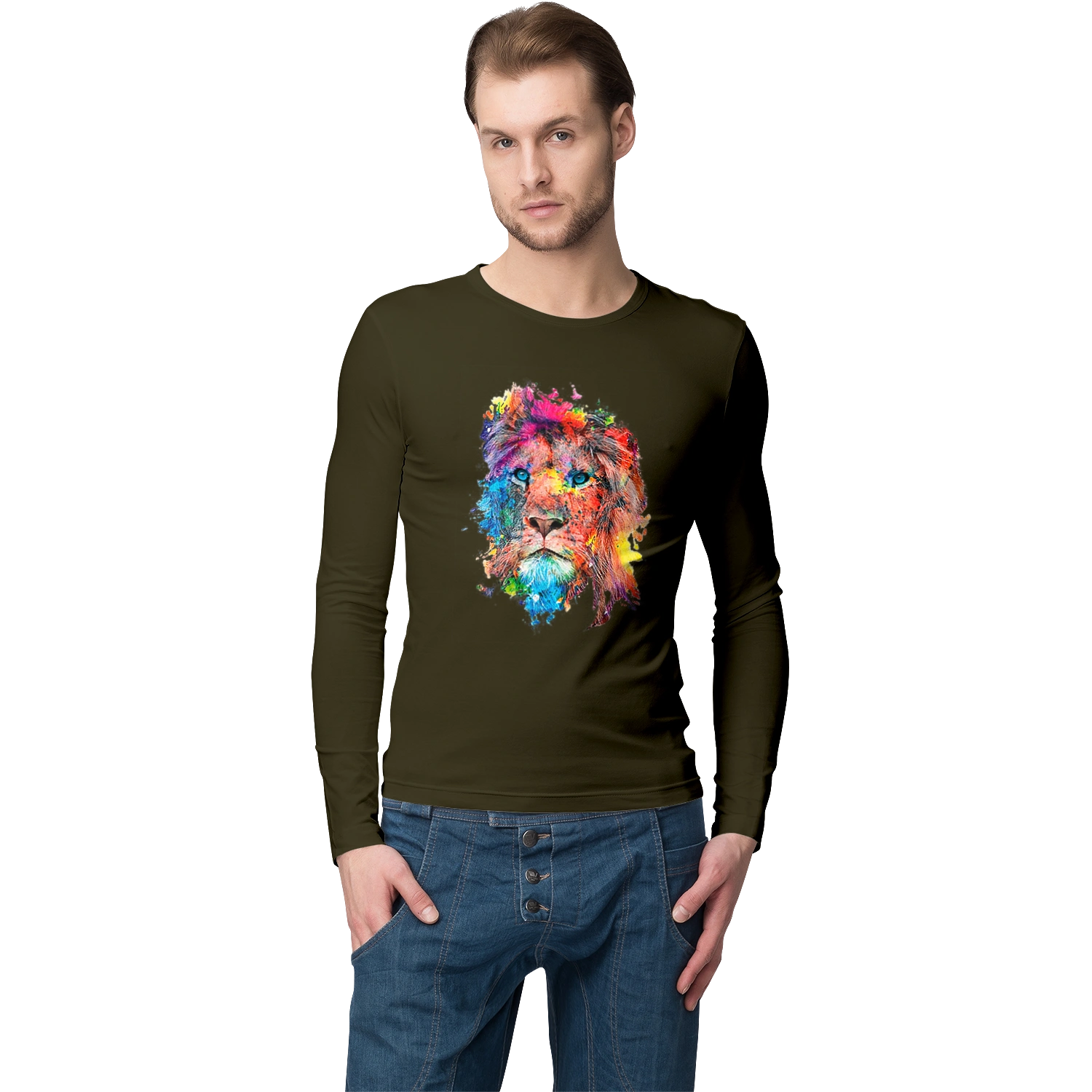 Лев із фарби