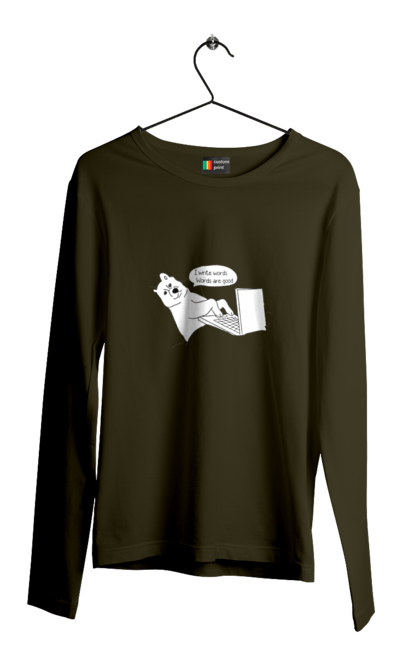 Чоловічий лонгслів з принтом "Собака програміст". Angular, c, css, html, it, javascript, jquery, php, python, react, svelt, vue, айтишник, айті, гумор, код, кодувати, прогер, програміст, програмісти, ти ж, ти ж програміст, тиж програміст. 2070702