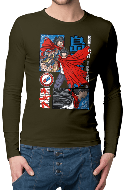 Men's longsleeve with prints Akira Tetsuo Shima. Akira, anime, cyberpunk, manga, tetsuo shima. 2070702