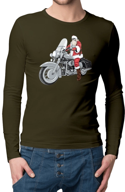 Santa On A Motorcycle