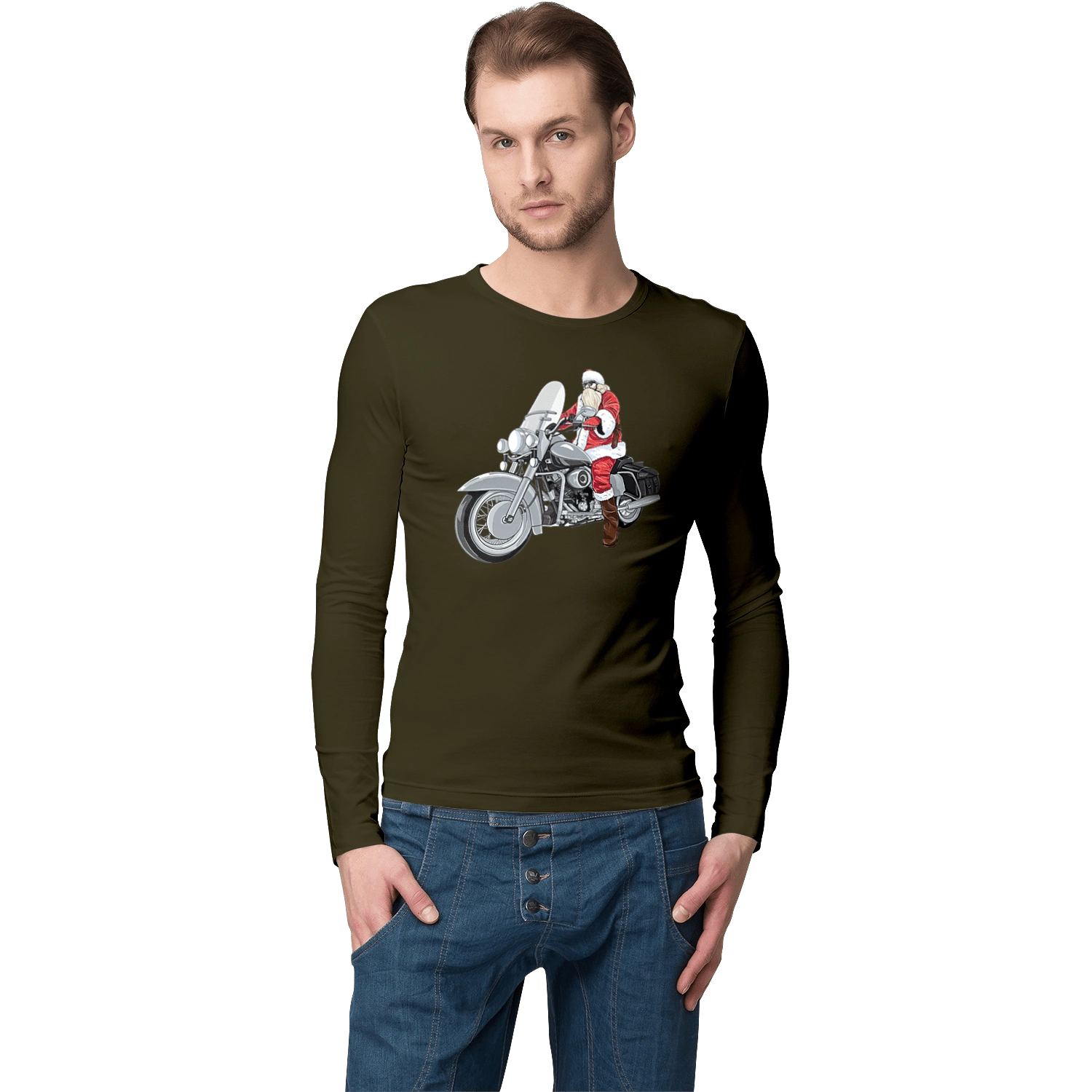 Santa On A Motorcycle