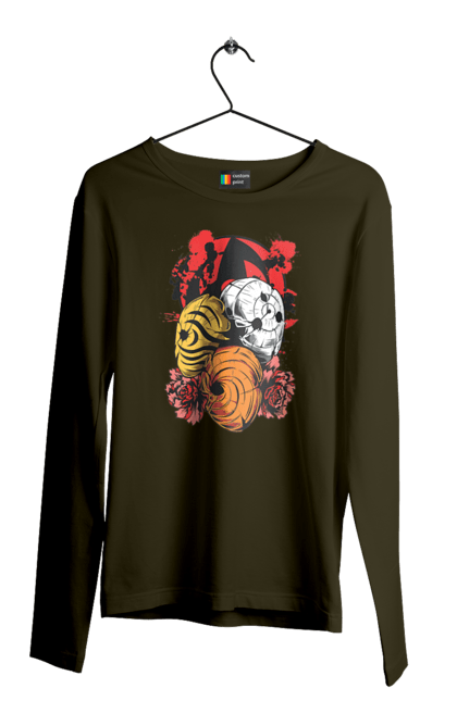 Men's longsleeve with prints Naruto Obito Uchiha. Anime, character, manga, naruto, ninja, obito, obito uchiha, tv series, uchiha. 2070702