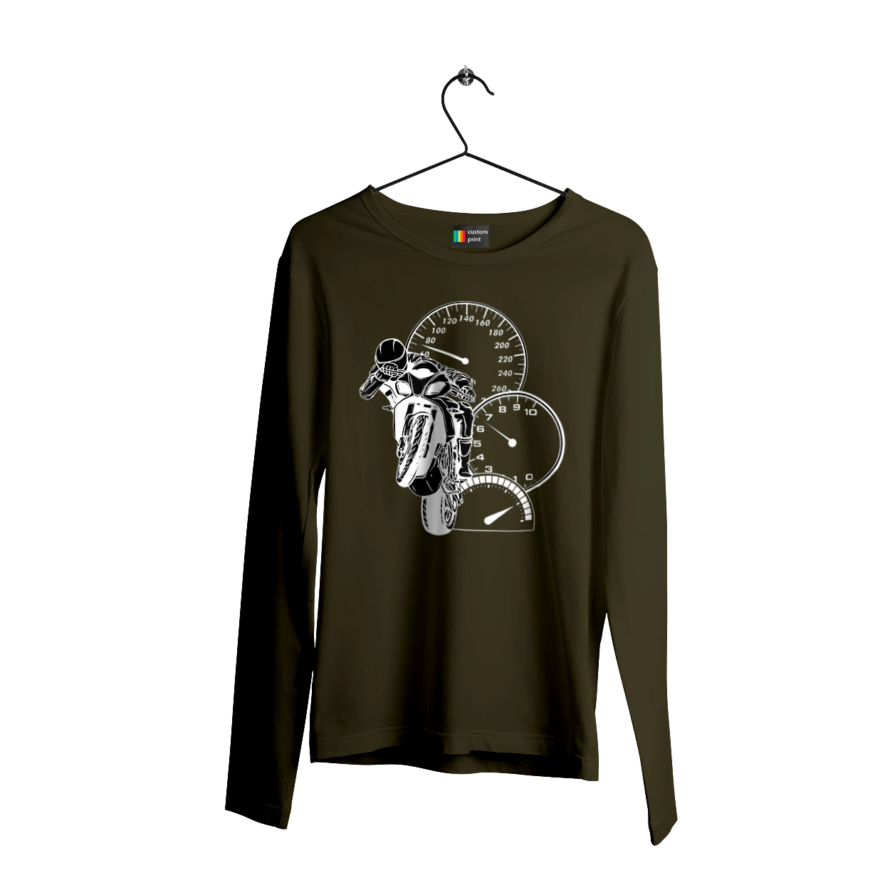 Motorcycle And Speed White