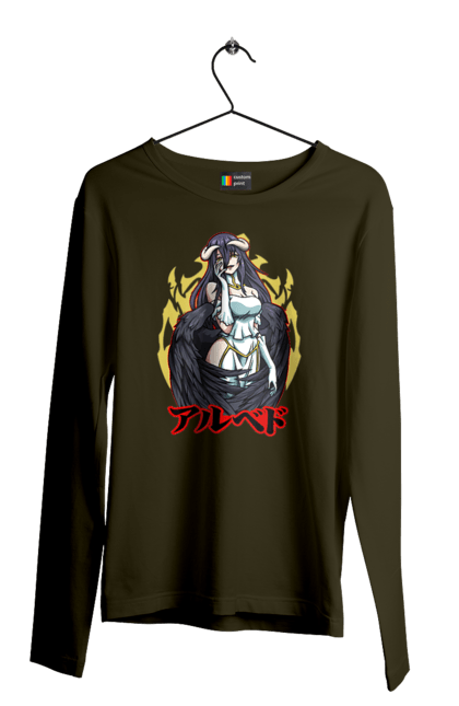 Men's longsleeve with prints Overlord Albedo. Albedo, anime, lord, overlord, tv series. 2070702