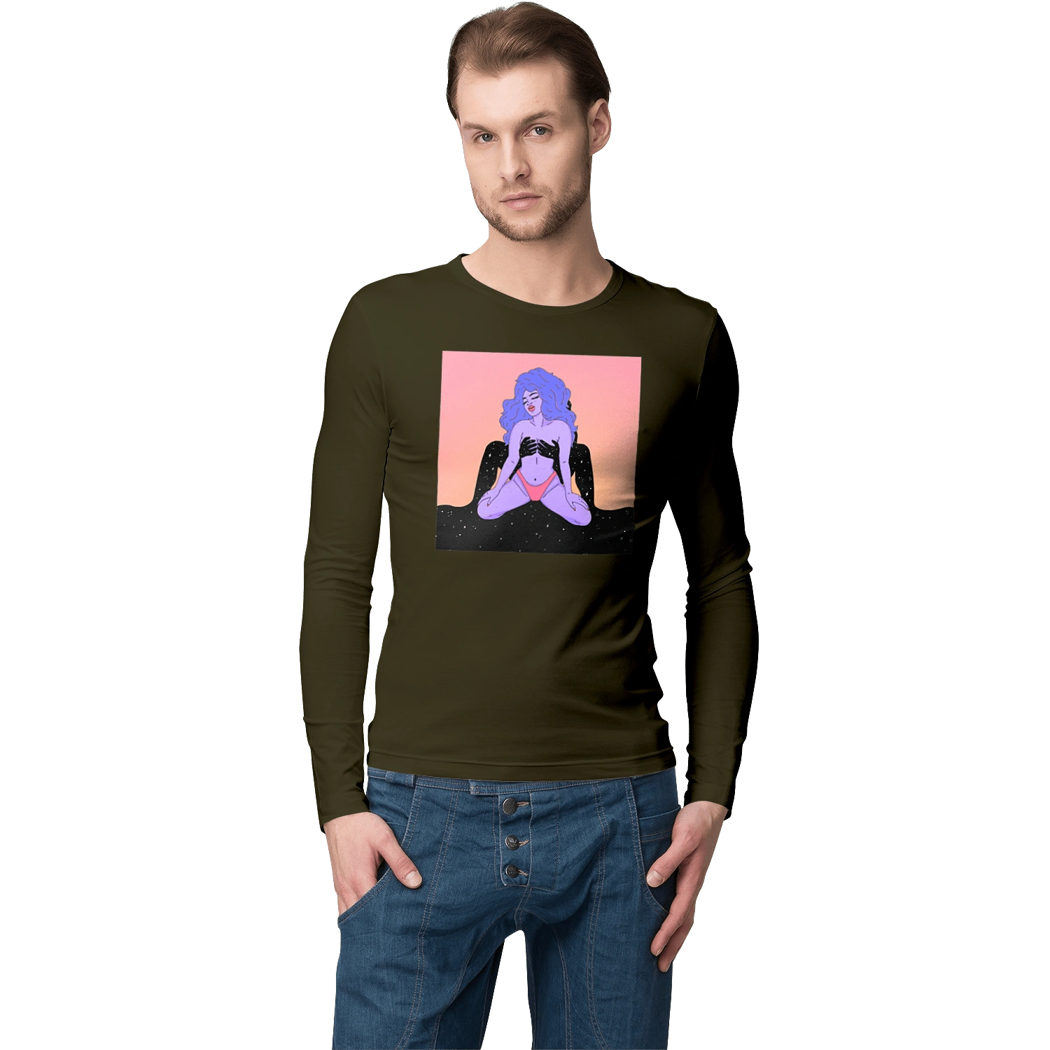 Purple Girl In Panties