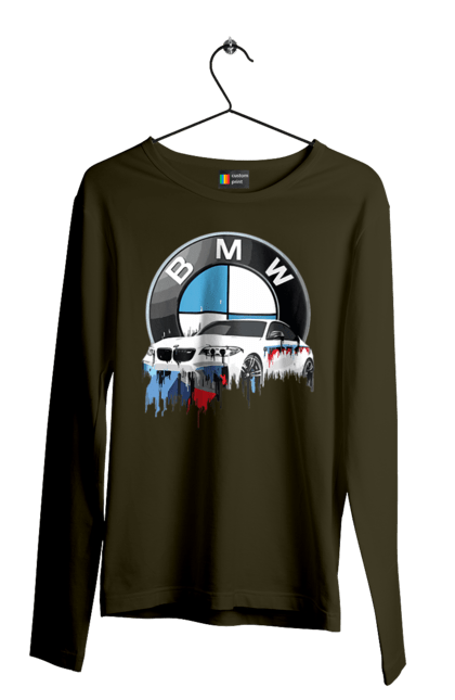 Чоловічий лонгслів з принтом "BMW". Bmw, авто, бмв, бмв фан, фанклуб. 2070702