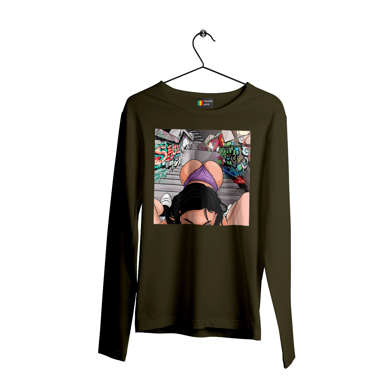 Girl On Her Knees In Front Of A Boy