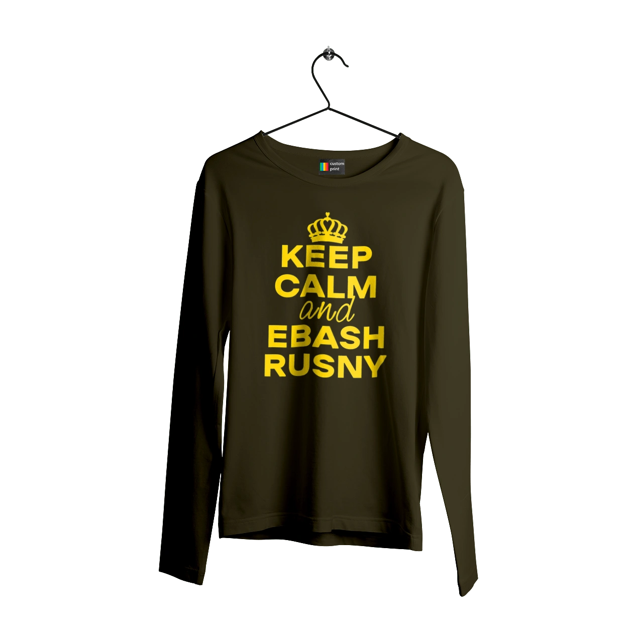 Keep Calm and Ebash Rusny yellow