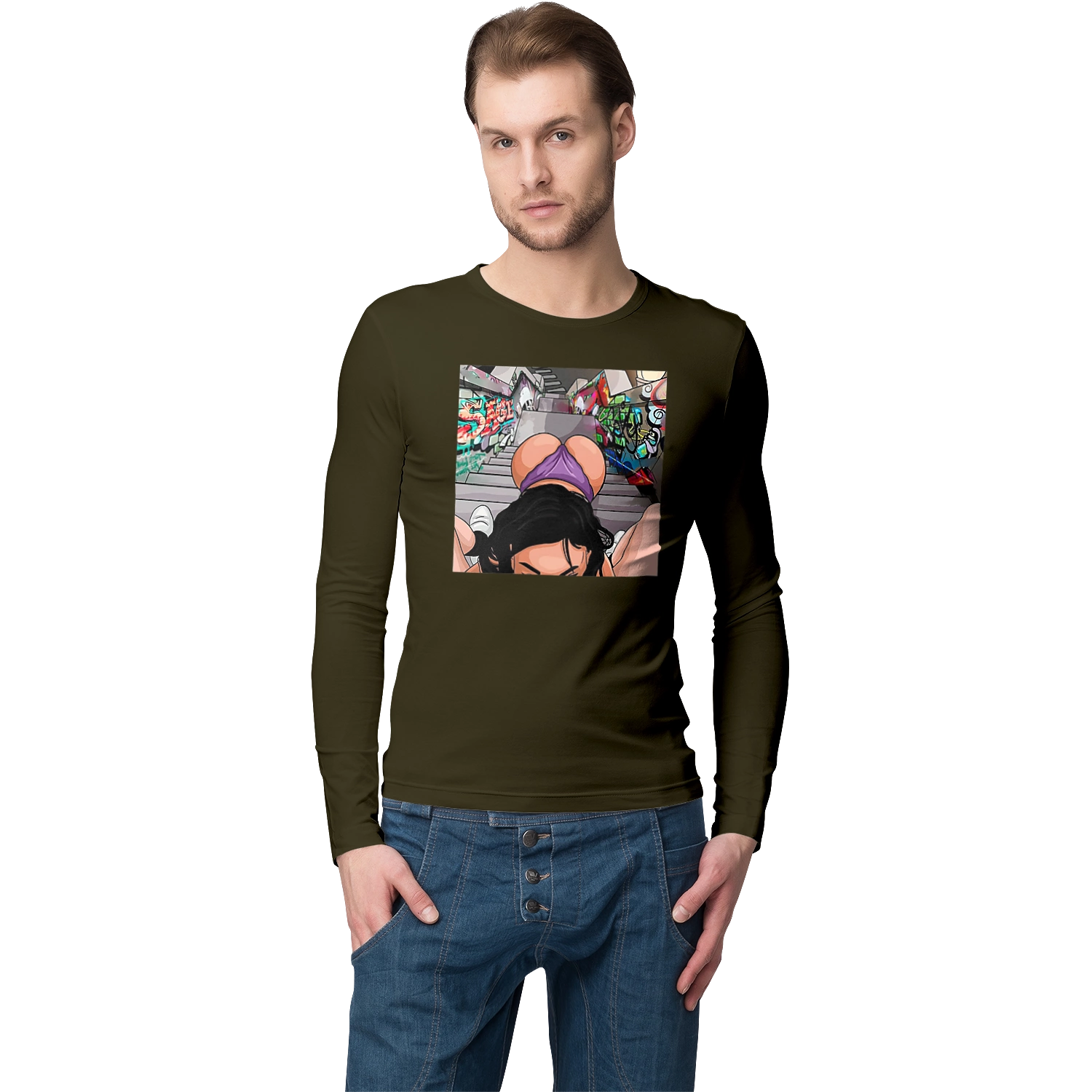 Girl On Her Knees In Front Of A Boy