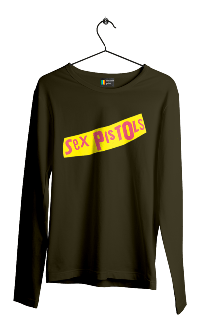 Men's longsleeve with prints Sex Pistols. Group, music, punk, punk revolution, punk rock, rock, sex pistols. 2070702