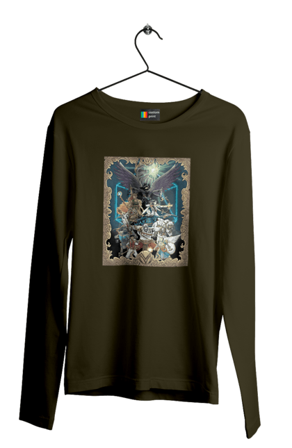 Чоловічий лонгслів з принтом "Легенда вокс машина". Вокс, вокс машина, машина, мультсериал, приключения, сериал, фентезі. 2070702