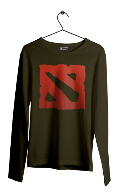Чоловічій лонгслів з принтом "Дота 2". Dota 2, гра, дозвілля. PrintMarket - інтернет-магазин одягу та аксесуарів з принтами плюс конструктор принтів - створи свій унікальний дизайн