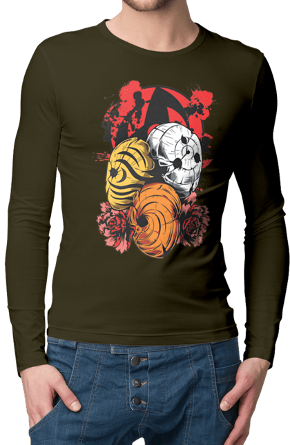 Men's longsleeve with prints Naruto Obito Uchiha. Anime, character, manga, naruto, ninja, obito, obito uchiha, tv series, uchiha. 2070702