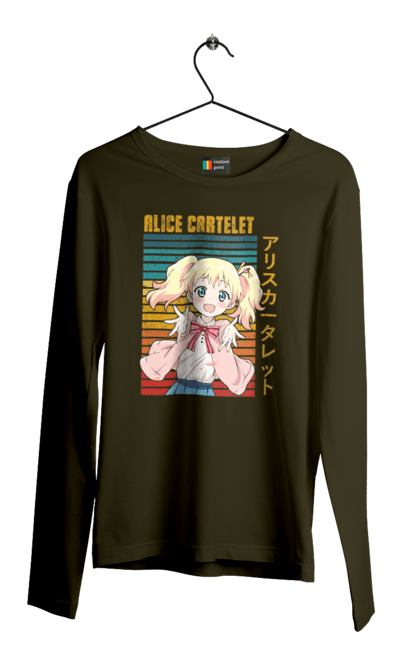 Men's longsleeve with prints Kiniro Mosaic Alice Cartelet. Alice, alice cartelet, anime, gold mosaic, kiniro mosaic, kinmoza, manga. 2070702