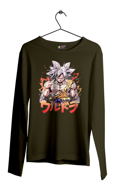 Men's longsleeve with prints Dragon Ball Son Goku. Anime, dragon ball, goku, manga, son goku, tv series. 2070702