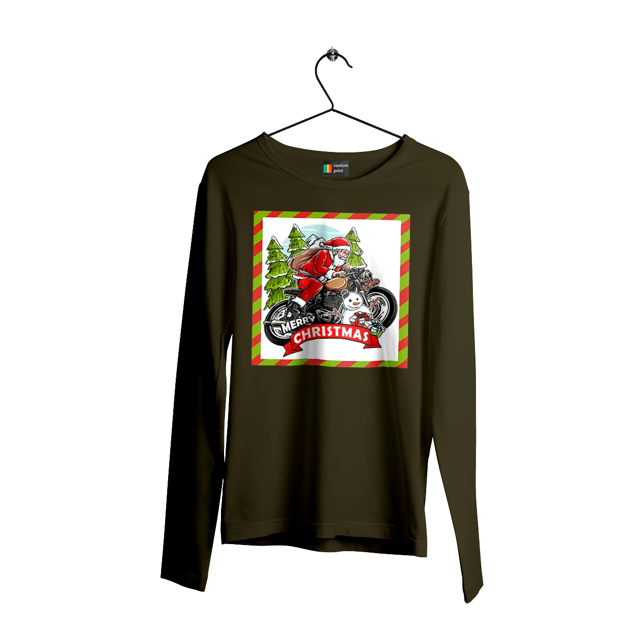 Santa on a motorcycle