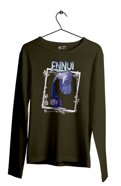 Men's longsleeve with prints Inside Out Ennui. Cartoon, emotions, ennui, inside out, pixar. 2070702