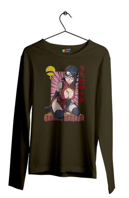 Men's longsleeve with prints Boruto Sarada Uchiha. Anime, boruto, manga, sarada uchiha, tv series, uchiha. 2070702