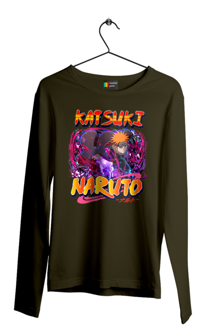 Men's longsleeve with prints Naruto Yahiko. Akatsuki, anime, character, manga, naruto, ninja, pain, tv series, yahiko. 2070702