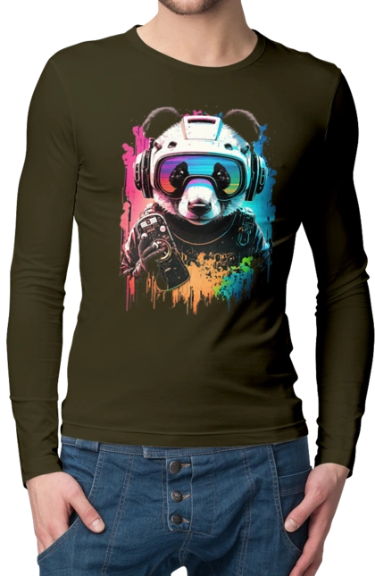 Панда в VR шолом