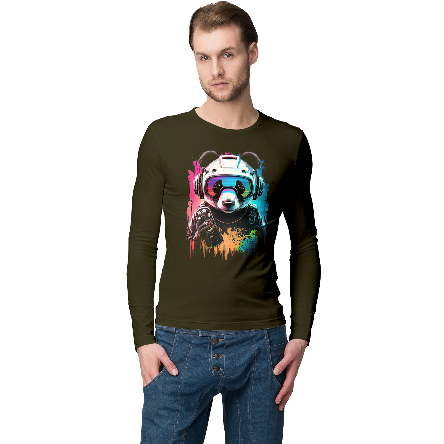 Панда в VR шолом