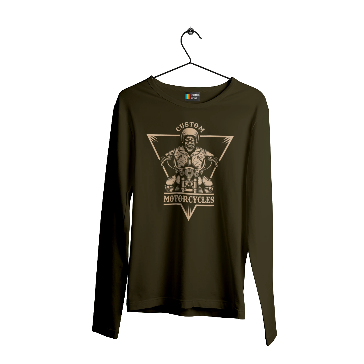 Skeleton on a motorcycle