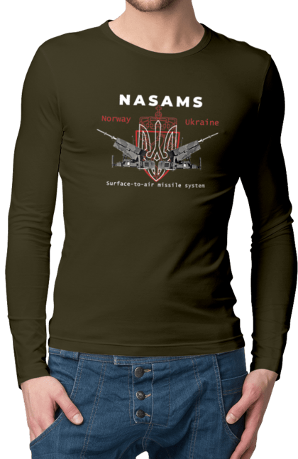 Men`s longsleeve with prints NASAMS. Howitzer, nasams, suzanne, zaluzhny, zuzana. 2070702