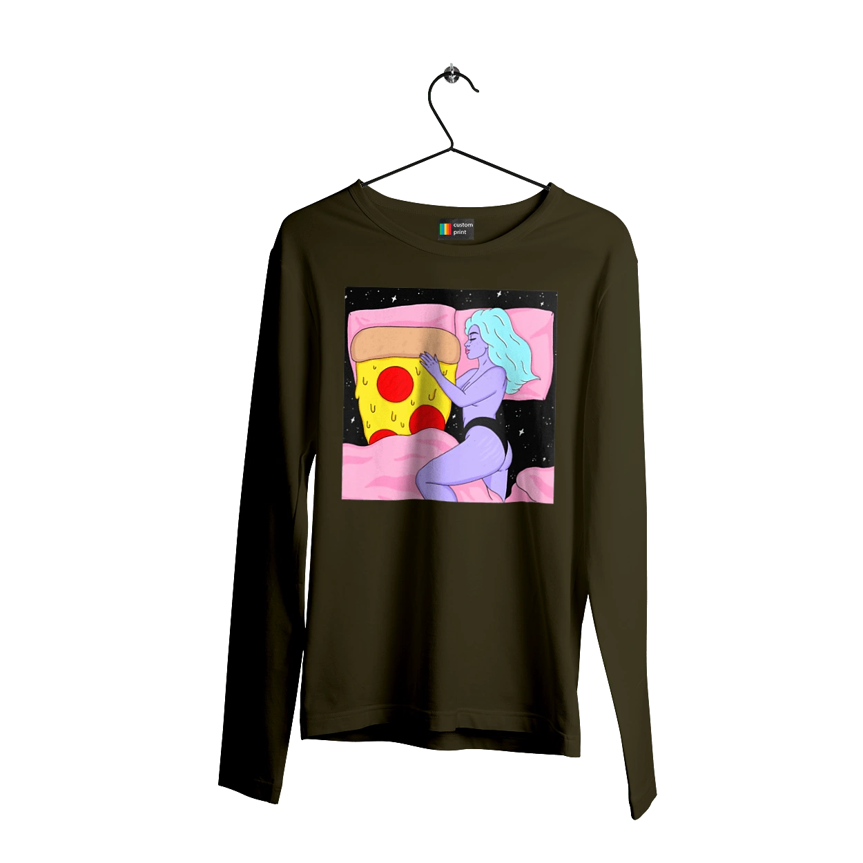 Фіолетова Дівчина І Піца