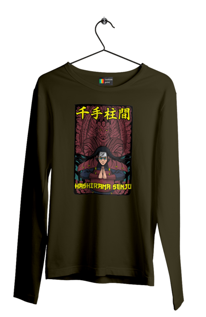 Чоловічій лонгслів з принтом "Наруто Хасірама". Hashirama, hashirama senju, hokage, naruto, аніме, манга, наруто, хасірама, хасірама сенджу, хокаге. 2070702