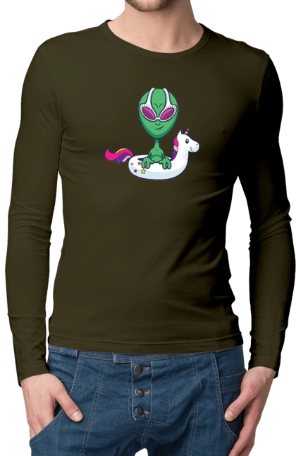 Alien Floats In A Circle