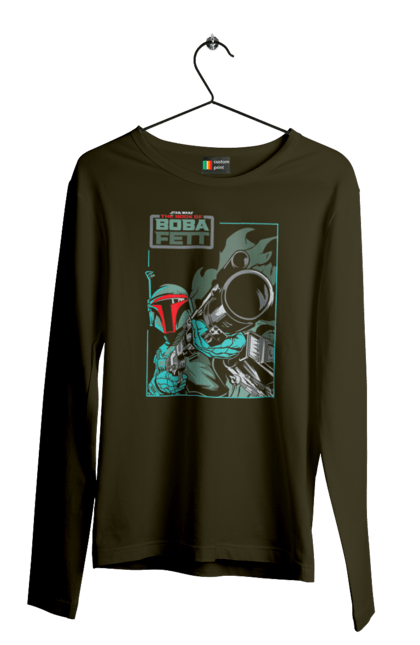 Men's longsleeve with prints Boba Fett. Bob fett, boba fett, clone, head hunter, star wars. 2070702